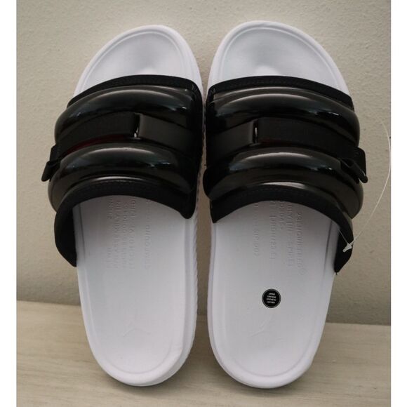 Jordan DM1683-061 Men Sz 13 Black/Red/White Super Play Slip-On Slide Sandals - Picture 2 of 14